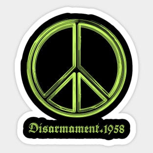 PEACE SYMBOL |CND| DISARMAMENT 1958 Sticker